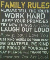 Family rules